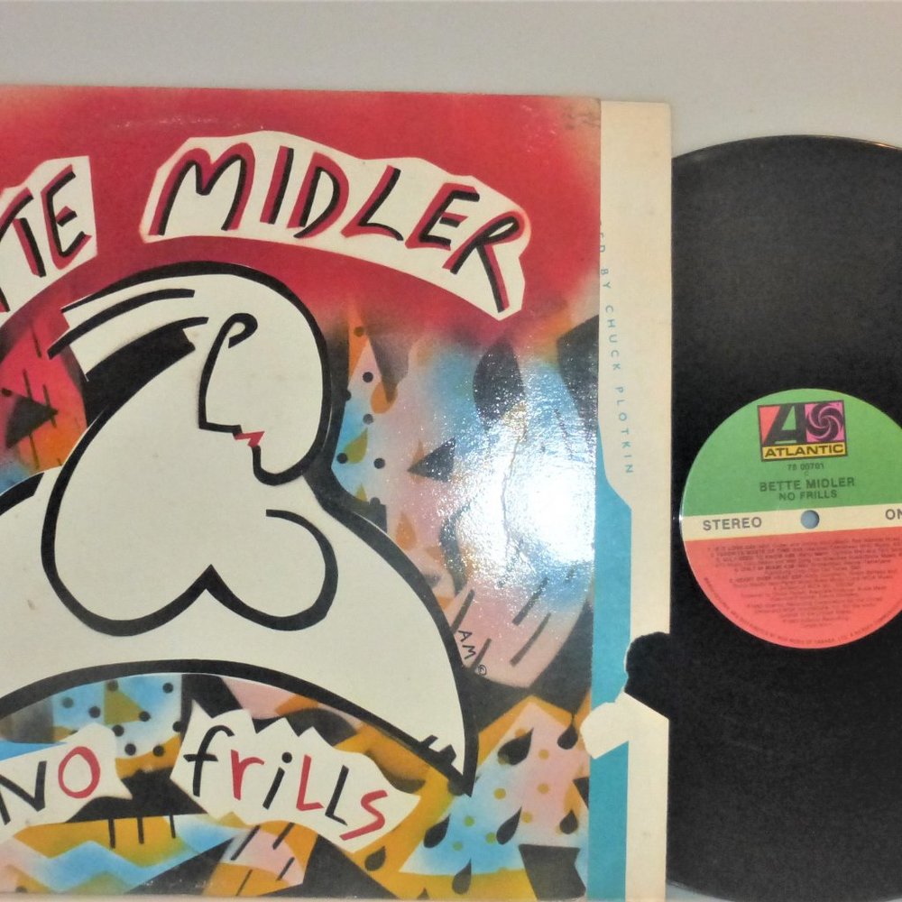 1st Press 1983 Bette Midler NO FRILLS Vinyl Record Atlantic Records LP Album DJ